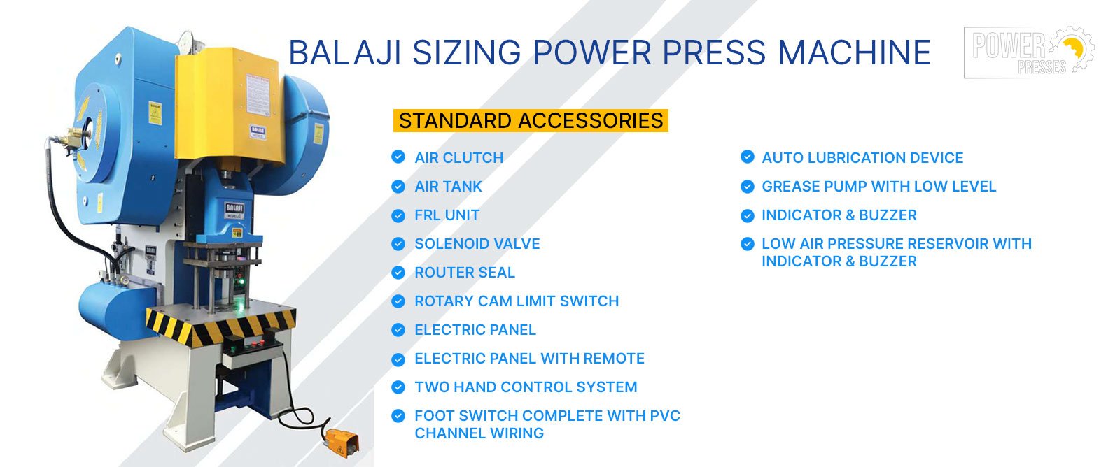 BalaJi Sizing Power Press Machines