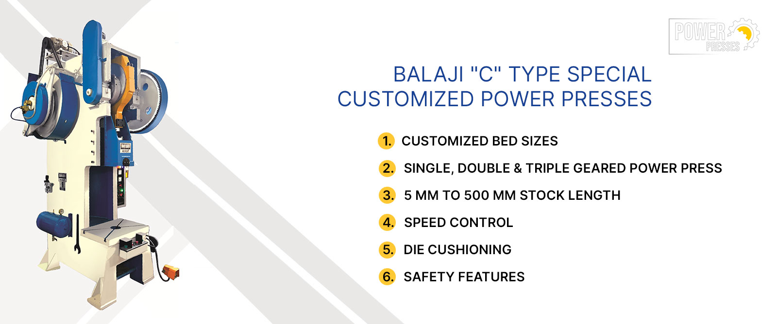 C TYPE special customized Power PRESSES