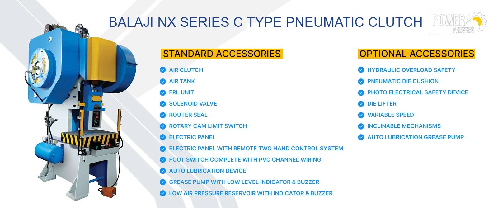 NEXUS Series C Type Pneumatic Clutch Power Presses